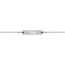 Load image into Gallery viewer, Virgo Engraved Bar Chain Bracelet