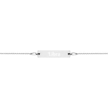 Load image into Gallery viewer, Libra Engraved Bar Chain Bracelet
