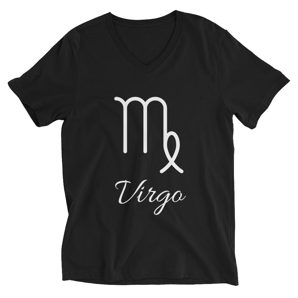 Virgo - Black Classic Unisex V-Neck T-Shirt