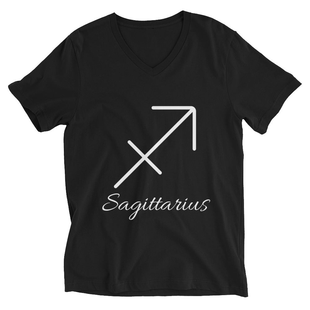 Sagittarius - Black Classic Unisex V-Neck T-Shirt