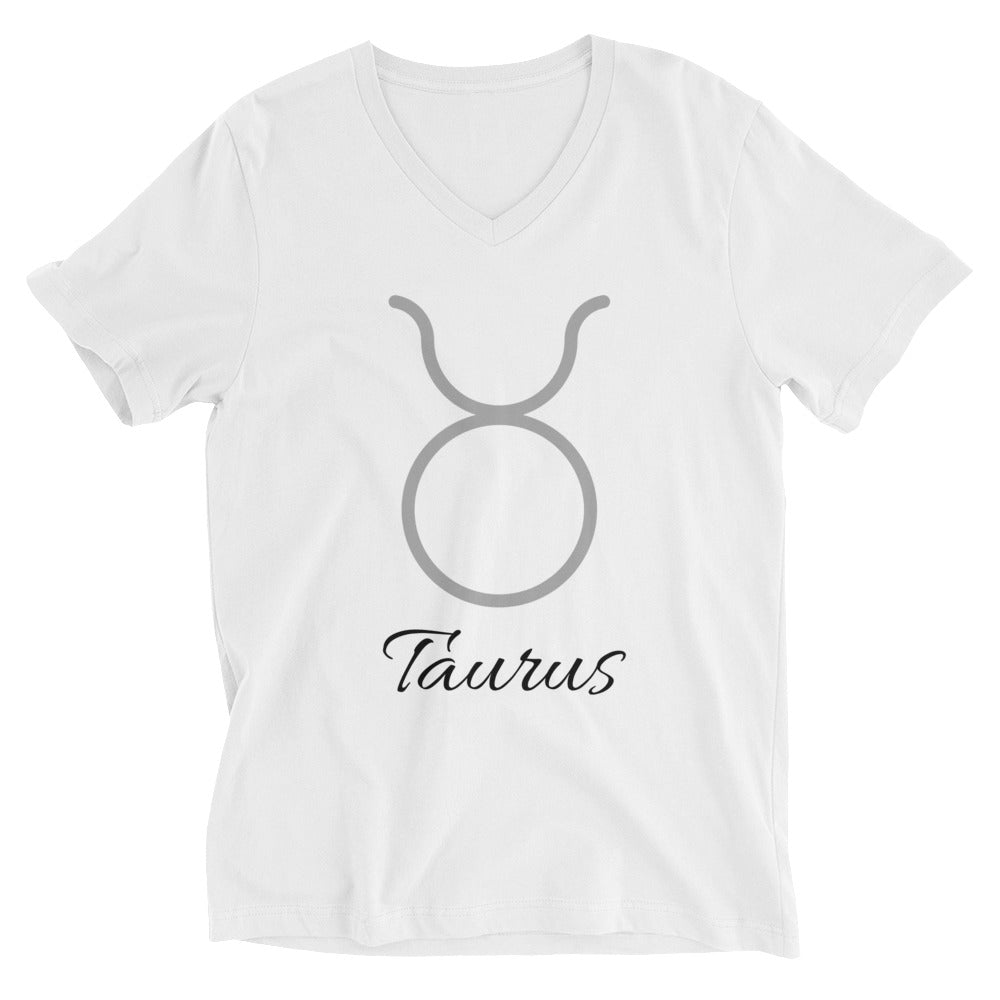 Taurus - White Classic Unisex V-Neck T-Shirt