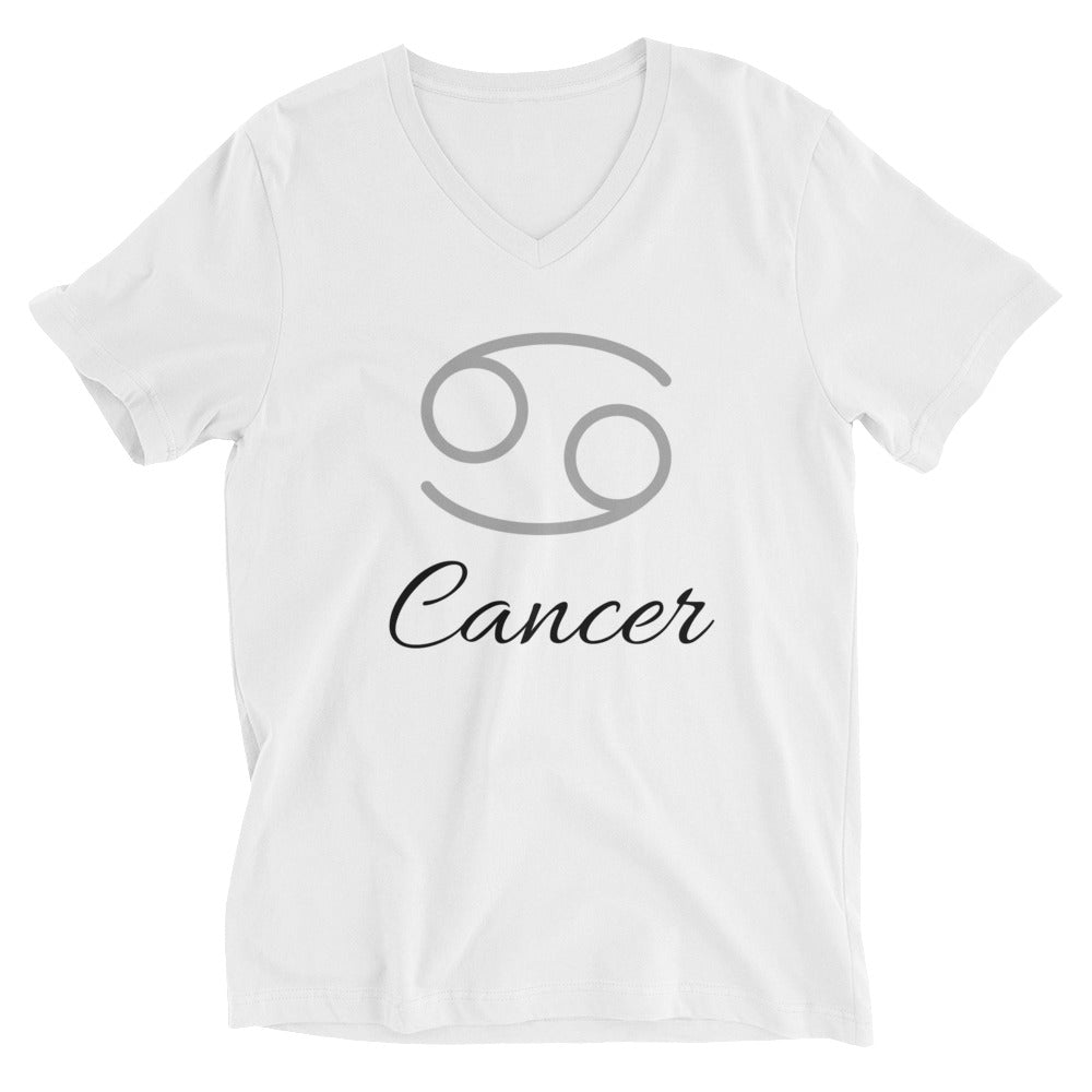 Cancer - White Classic Unisex V-Neck T-Shirt