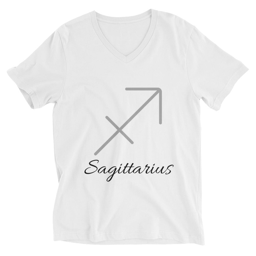 Sagittarius - White Classic Unisex V-Neck T-Shirt