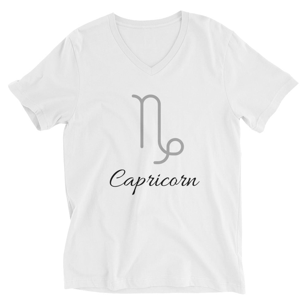 Capricorn - White Classic Unisex V-Neck T-Shirt